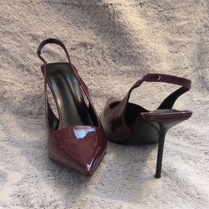 Elegant Burgundy Stiletto Heels